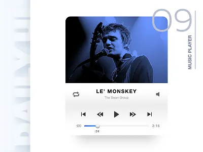 DailyUI #9 dailyui music player ui