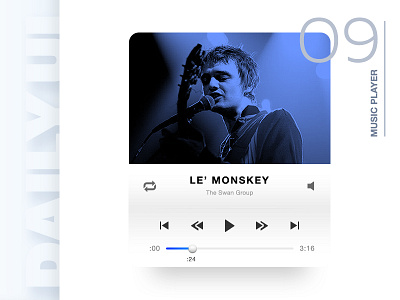 DailyUI #9 dailyui music player ui