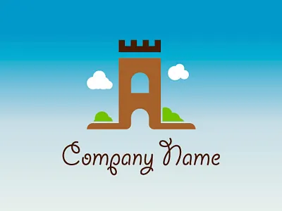 Pre-made LOGO for sale - Castle In The Sky blue castle castle in the sky design hong kong logo logos mack minimalism pre made sky