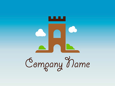 Pre-made LOGO for sale - Castle In The Sky blue castle castle in the sky design hong kong logo logos mack minimalism pre made sky