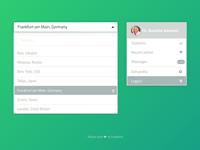 Dribble Ui Dropdown design dropdown interface ui web