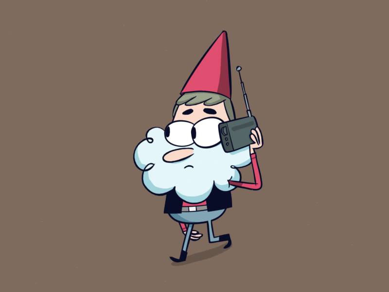 Gnome 2d animation gif gnome illustration loop