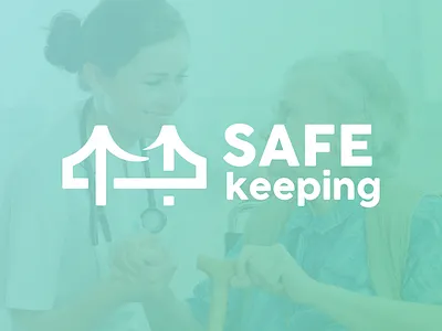 Safekeeping Logo bridge connect healthcare identity logo logotype mark vector