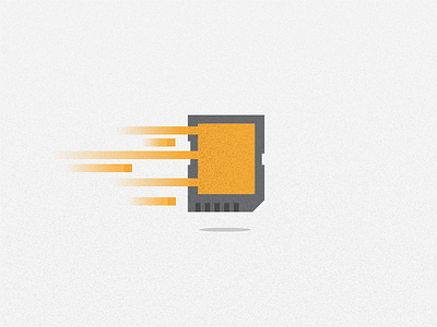 scrapped idea for info graphic camera icon illustration memory memory card pixel texture tools