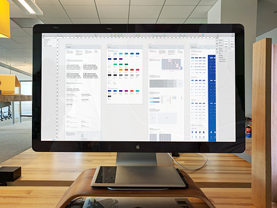 Design System Documentation WIP desktop display documentation layout monitor paypal sketch wip workspace