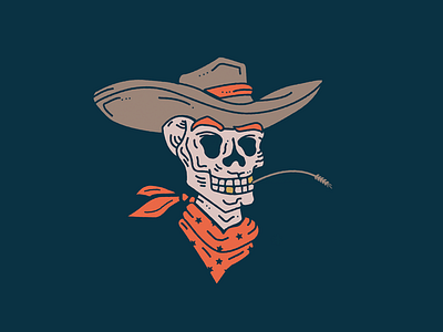 Dead Man Walking branding desert explore farm food hand lettering illustration skull type wheat working