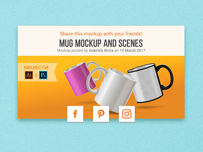 Day 10 Social Media Post New card cup material media mockup mug post scene social tea