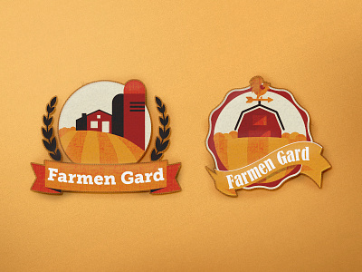 Farm - Logo badges emblem icons illustration illustrator logo mark merit patch retro