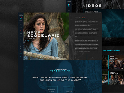 Maze Runner Concept death cure fox maze runner movies ui ux wckd webdesign website