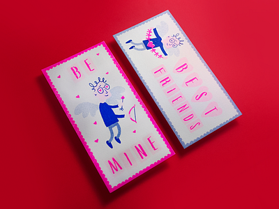 Risograph Valentines character illustration print riso risograph valentine valentines day