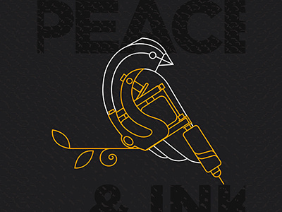 Sparrow-TattooMachine bird branding dove icon line linear linelogo logo sparrow tatoomachine tattoo vector