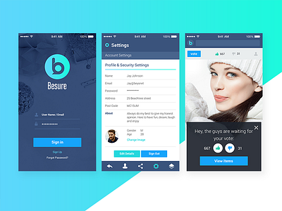 Application design for new startup app app logo application blue startup design ui design startup logo