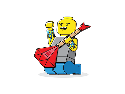 In the end it doesn't even meta...🤘🎵 bold design graphic illustration lego linkin park pixel red rock rockstar ruby yellow