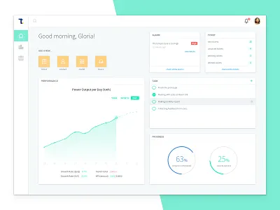 Dashboard - Device Managing System chart dashboard data responsive ui ux web webapp