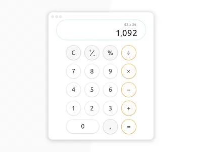 Daily UI 004 - Calculator calculator dailyui ui uidesign widget