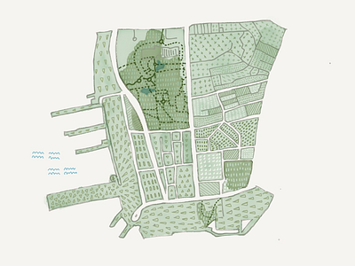 Hong Kong Map II illustration map