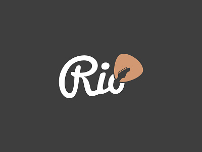 Logo Rio branding colors concept logo modern music typography