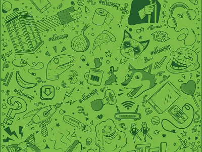 El Guasap pattern doctor who forever alone grumpy cat internet meme pattern philosoraptor pizza tor troll whatsapp