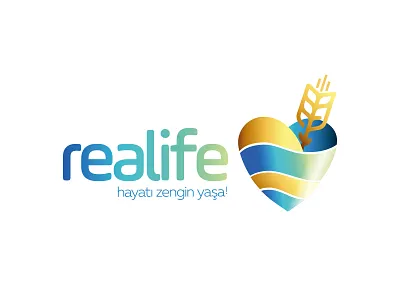 Realife Logo Tasarim food healthy logo