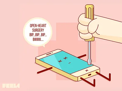 Feeloo - Your Mobile Has Feelings! #12 app feeloo feeloo the game flat game illustration ios iphone mobile run and jump vector video game