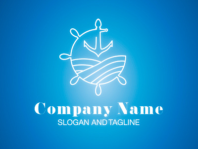 Pre-made LOGO for sale - Anchor anchor design hong kong logistics logo logos mack minimalism ocean pre made shipping shipping and logistics