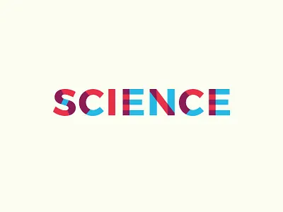 Science! letters science type typography