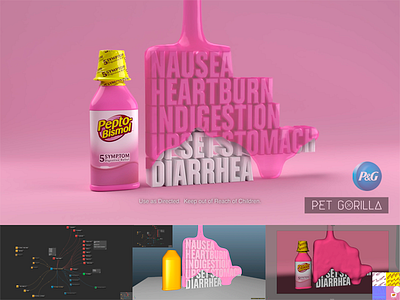 Pepto Bismol Alejandro Landero 3d 3d generalist alejandro landero lookdev realflow spot tv