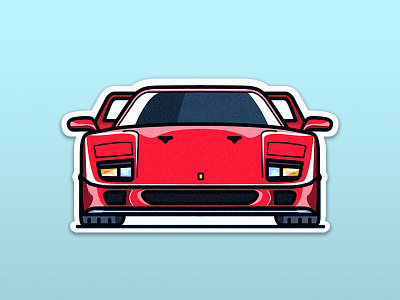 Ferrari F40: The symbol of Italy f40 ferrari italy sticker supercar