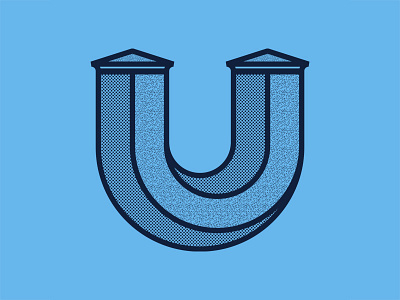Day 21 / 36 Days of Type - 4th Edition 36daysoftype alphabet character letter texture type typeface u vector