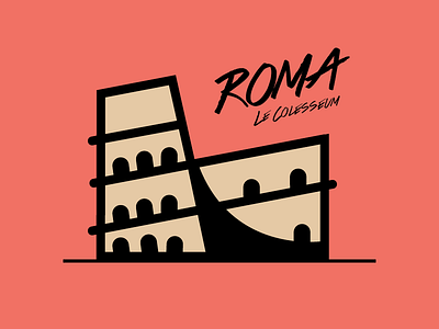 Le Colesseum colesseum illustrator italy rebound rome vector
