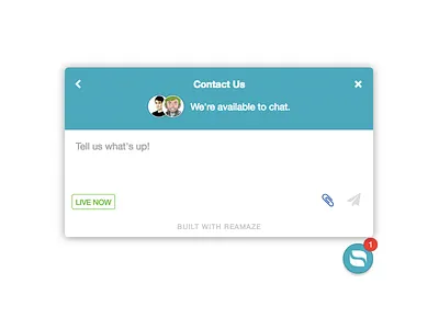 New Reamaze Shoutbox colors dashboard desktop flat glass iframe minimal modal pop up simple ui ux