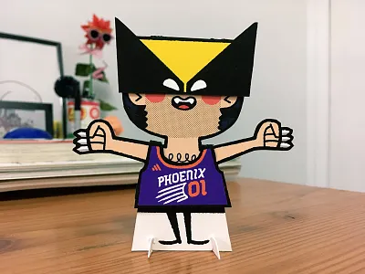 Logan Paper Doll andrew kolb illustration kolbisneat logan paper doll planet pulp wolverine