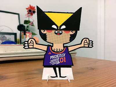 Logan Paper Doll andrew kolb illustration kolbisneat logan paper doll planet pulp wolverine