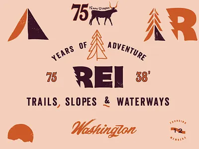 REI illustration reillysauer typography