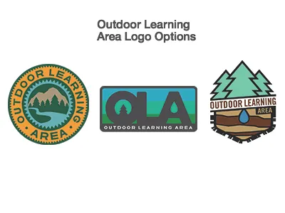 Outdoor Learning Area - Logo Options botany logo nature northern michigan university ola trees