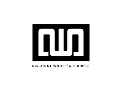 Discount Wholesale Direct branding clean discount wholesale direct logo minimal
