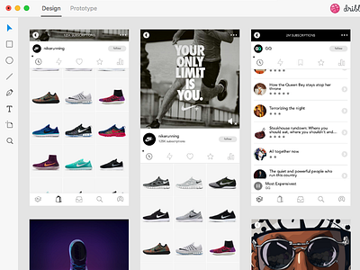 Adobe XD - Boovi - Rebound for Content/Commerce UI Template adobe adobexd attachment commerce content design download free template ui ux xd