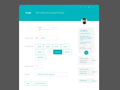 Pledge Page UX Refine pledge pozible ux