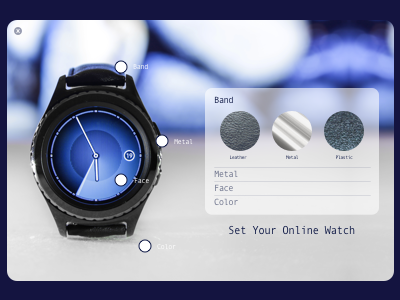 Daily UI Challenge #007 blue daily ui daily ui challenge daily ui challenge 007 online online settings online watch settings watch