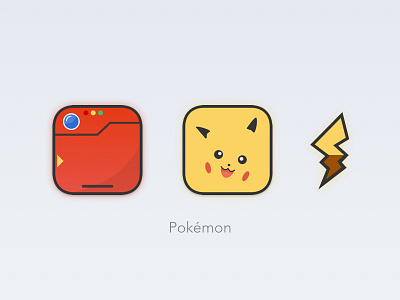 Daily UI #005 - App Icon dailyui icon pikachu pokedex pokemon