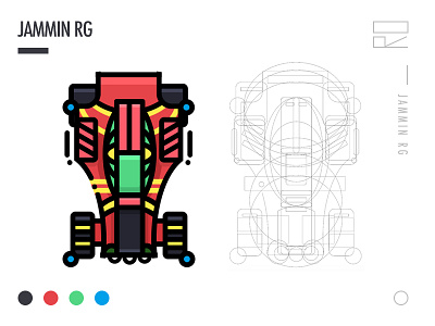 Jammin Rg-牙买加RG号 插画、ui