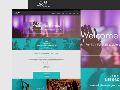 LOTWCC Church Website responsive ui ux video website