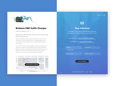 Stay up to date! clean drop down form image map split screen subscribe ui ux