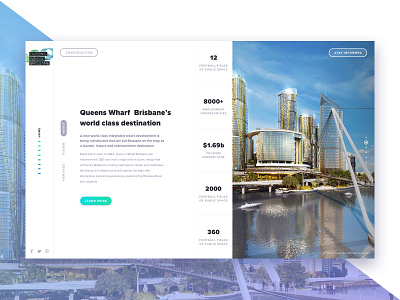 Split screen brisbane clean gradient image slider split screen sticky nav ui ux