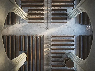 Church of the Barefoot Brothers #2 3d visualization architecture visualization archviz church church of the barefoot brothers interior octane rendering