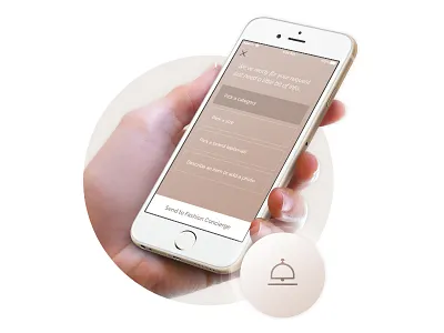 Fashion Concierge, Request app fashion ios landing