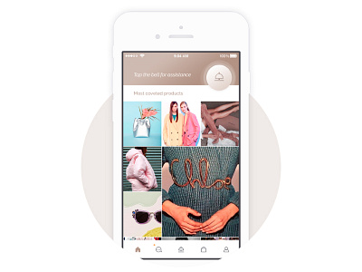 Onboarding - Fashion Concierge app discovery landing page on boarding