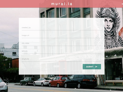 WDI Project #4 - mural.la css html javascript materialize murals react street art web design web development