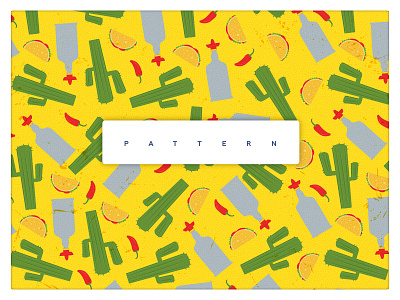 Mexican Pattern amigo bar burrito cactus character food hot mexicano poncho sombrero taco vector