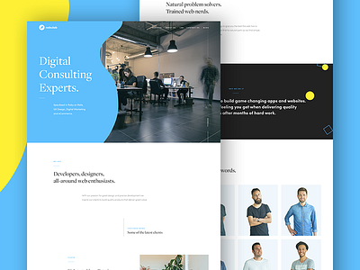 Nebulab website agency landing page nebulab redesign team ui ux web design website